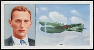 Vintage Aircraft Drucke: Ken Waller / Comet Plane