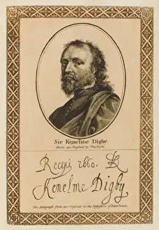 17th Century Statesman Drucke: Kenelm Digby