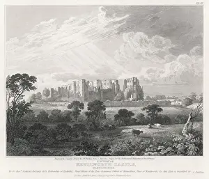 Warwickshire Drucke: Kenilworther Burg