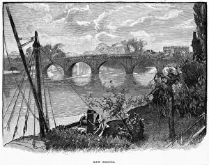 Historical Bridges UK Drucke: KEW BRIDGE