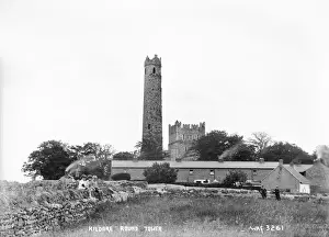 Early 1900s Photography Ireland Drucke: Kildare Round Tower