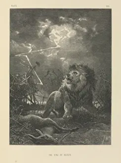 Wild Animal Art Drucke: The King of Beasts