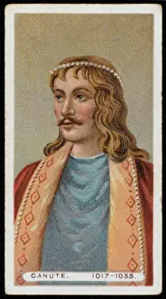 English Royal Family Tree Drucke: King Cnut / Canute / Cig Cd