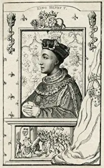 British Royalty Images Online Drucke: King Henry V