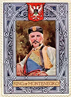 Drucke von König Nikolaus I von Montenegro (1841-1921) Montenegro Drucke: König von Montenegro/Stempel