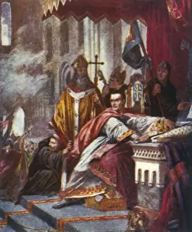 William I Conqueror Drucke: King William I Crowned