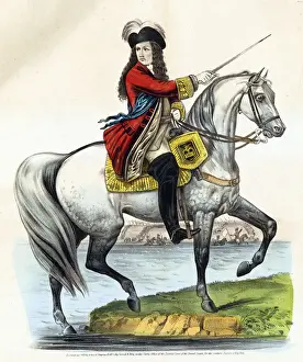 Drucke von König Wilhelm III überquert den Fluss Boyne am 01. Juli 1690 Datum: 01. Juli 1690 Verwandte Bilder Drucke: König Wilhelm III