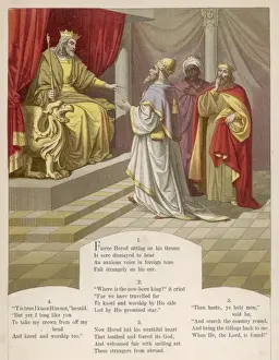 Drei Könige vor Herodes