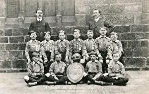 Leeds Drucke: Kirkstalls St Stephans Jungen Fußballteam, Kirkstall,Yorkshire