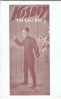 Vintage Theatre Postcard Drucke: Kisby the Call Boy