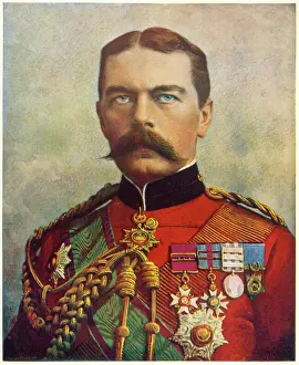 Drucke von Horatio, Herzog von Kitchener Erster Graf von Khartum Soldat Generäle Und Führer Drucke: Kitchener / Armee Berühmtheiten