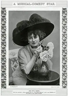 Edwardian Era Entertainment Drucke: Kitty Gordon 1909