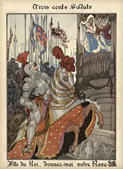 Military History Prints Online Drucke: Knight & Princess