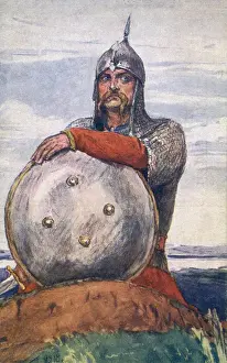 Viktor Vasnetsov Artwork Drucke: The Knight by Viktor Mikhailovich Vasnetsov