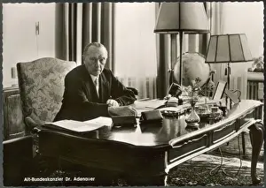 German Politics History Drucke: Konrad Adenauer