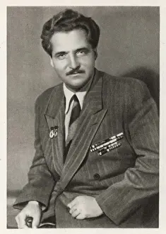 Russian Poet Drucke: Konstantin Simonov