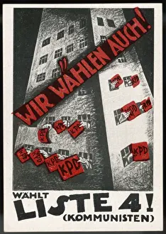 Communist Party Germany Drucke: Kpd Poster 1924