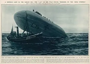 World War History Drucke: L19 Zeppelin