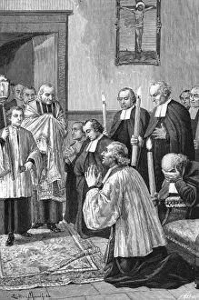 Lasst uns in Gebet sein, und bitten um Erlösung für die Seele unseres Herrn Jesus Christus, der auf den Kreuzenstein gestorben ist