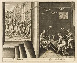 Classical Mythological Art Drucke: Ladies into Bats