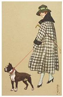 Herz und Boston-Terrier