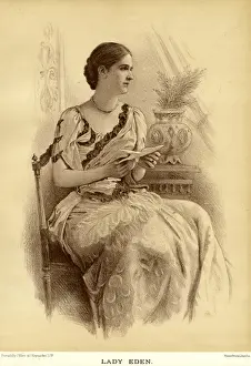 Victorian Era Communications Drucke: LADY EDEN