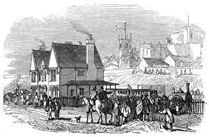 Lancashire Drucke: Kastell Lancaster Bahnhof