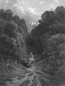 König Artus Drucke: Ritter Lanzelot in Astolat