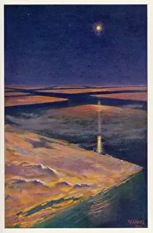 Mars Geological Formations Drucke: Landscape on the planet Mars