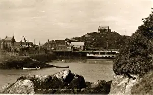 Fackelberg und Hafen, Ilfracombe, Devon