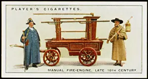 Historical Firefighting Tools Drucke: Late C18 Fire Engine