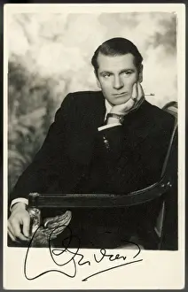 Drucke von (Sir) LAURENCE OLIVER Britischer Schauspieler des Theaters und Films Prominentenporträt Drucke: Launceston Holbein Posthumously Laurence Olivier
