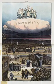 Puck Magazine Art Drucke: Above the law