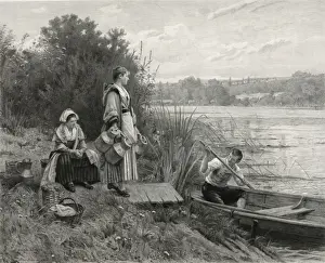 French Landscape Artist Drucke: Le Batelier