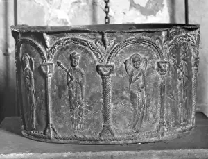 Historic Buildings In Kent Drucke: Lead Norman Font
