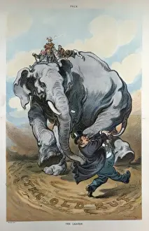 Puck Magazine Cartoons Online Drucke: The leader