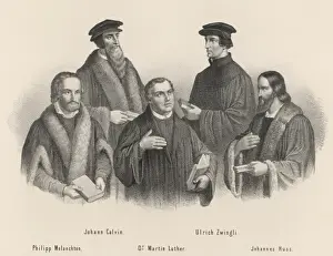 Martin Luther Drucke: Fünf Führer der Reformationsbewegung