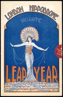 Vintage Theatre Posters Drucke: Leap Year Programme / Paul Chesney