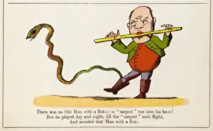 19th Century Book Art Drucke: Lear / Nonsense / Flute