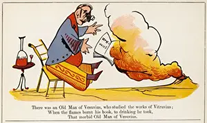 19th Century Book Art Drucke: Lear / Nonsense / Vesuvius