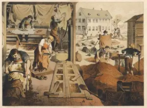 Lederarbeiten und Tannei