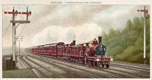 Train Travel In The Past Drucke: Leeds Dining Express