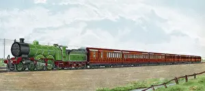 Great Northern Railway Drucke: Leeds Express 1906