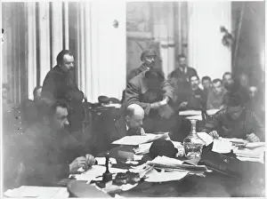 Russische Staatsoberhäupter Drucke: Lenin bei der Konferenz