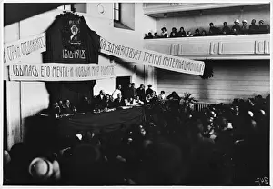 Lenin bei dem Kongress