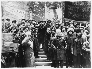 Russische Staatsoberhäupter Drucke: Lenin und Trozki feiern