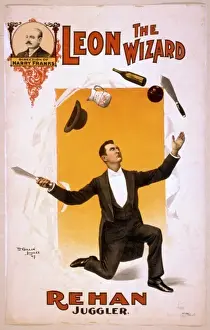 Antique Posters For Sale Drucke: Leon the Wizard