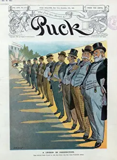 Early 20th Century Cartoons Drucke: A lesson in perspective