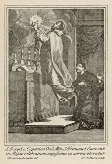 Baroque Art Paintings Drucke: Levitation / Copertino