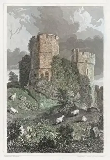 Drucke von Lewes Castle Lewes Drucke: Lewsburg Schloss 1831